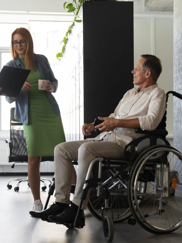 man-wheelchair-having-inclusive-office-job